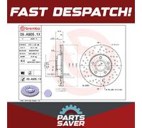 2x Brake Discs Pair Vented Front 278mm 09.A905.1X Brembo Set 1686722 1686723 New