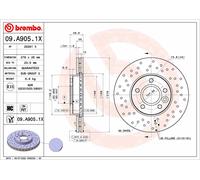 2x Brake Discs Pair Vented Front 278mm 09.A905.1X Brembo Set 1686722 1686723 New