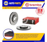 2x Brake Discs Pair Vented Front 278mm 09.B588.21 Brembo Set 1335684 1360273 New