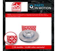 2x Brake Discs Pair Vented Front 278mm 105848 Febi Set 1751584 1833857 1833867