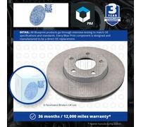 2x Brake Discs Pair Vented Front 278mm ADM54368 Blue Print Set 4096352 4360107