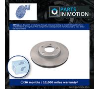 2x Brake Discs Pair Vented Front 278mm ADM54368 Blue Print Set 4096352 4360107