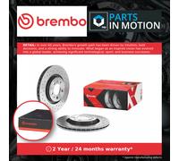 2x Brake Discs Pair Vented Front 280mm 09.7012.1X Brembo Set 1J0615301E Quality