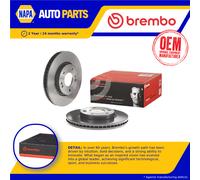 2x Brake Discs Pair Vented Front 280mm 09.9574.41 Brembo Set 517121H000 Quality