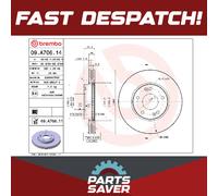 2x Brake Discs Pair Vented Front 280mm 09.A706.11 Brembo Set 517121D100 Quality