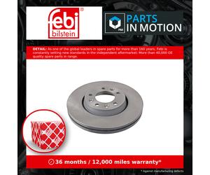 2x Brake Discs Pair Vented Front 280mm 108651 Febi Set 4249J9 424920 424921 New