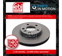 2x Brake Discs Pair Vented Front 280mm 14040 Febi Set 7D0615301A 7D0615301C New