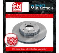 2x Brake Discs Pair Vented fits NISSAN PRIMERA P11, WP11 2.0D Front 96 to 02 Set