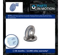 2x Brake Discs Pair Vented Front 280mm ADBP430201 Blue Print Set 10266048 New