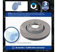 2x Brake Discs Pair Vented fits TOYOTA PROACE MDX3, MDX6 2.0D Front 13 to 16 Set