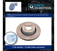 2x Brake Discs Pair Vented Front 280mm ADV184387 Blue Print Set 8A0615301A New