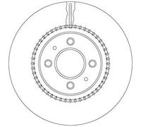 2x Brake Discs Pair Vented Front 280mm DF6904 TRW Set 517121W050 Quality New