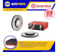 2x Brake Discs Pair Vented Front 281mm 09.5180.41 Brembo Set 52067393 52067394