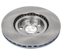 Genuine Febi 5 Stud Front Vented Coated Brake Discs - 12037