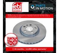 2x Brake Discs Pair Vented Front 281mm 12037 Febi Set E169008 4246J2 4246J2S2