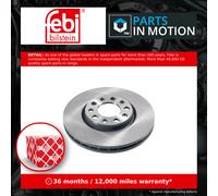 2x Brake Discs Pair Vented Front 281mm 43945 Febi Set 51815312 51806278 51937306