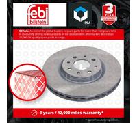 2x Brake Discs Pair Vented Front 281mm 43960 Febi Set 46535086 46765546 Quality