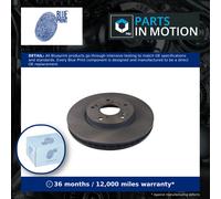 2x Brake Discs Pair Vented Front 282mm ADH24364 Blue Print Set 45251S87G00 New