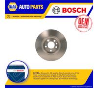 2x Brake Discs Pair Vented Front 283.7mm 0986478314 Bosch Set SDB100940 BD257