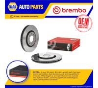 2x Brake Discs Pair Vented Front 283mm 09.8760.11 Brembo Set 1613703980 3557911