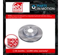 2x Brake Discs Pair Vented fits MERCEDES C36 AMG W202 3.6 Front 94 to 00 284mm