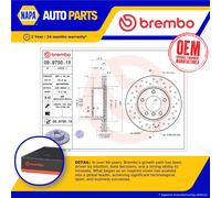 2x Brake Discs Pair Vented Front 284mm 09.9750.1X Brembo Set 34116764629 Quality