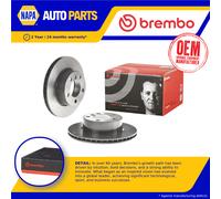 2x Brake Discs Pair Vented Front 284mm 09.9750.21 Brembo Set 34116792215 Quality