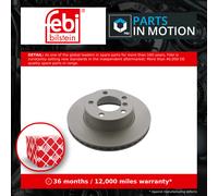 2x Brake Discs Pair Vented Front 284mm 39112 Febi Set 34116792215 Quality New