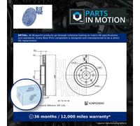 2x Brake Discs Pair Vented Front 284mm ADBP430000 Blue Print Set 6001073196 New