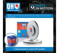 2x Brake Discs Pair Vented Front 285mm BDC5412 Quinton Hazell Set 46836491 New