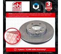2x Brake Discs Pair Vented Front 287.7mm 14160 Febi Set 1001093 1044569 1045994