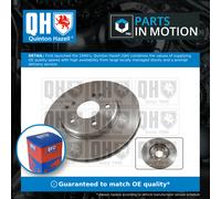 2x Brake Discs Pair Vented Front 288mm BDC4539 Quinton Hazell Set A2034210312