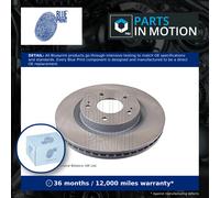 Blue Print ADC443100 Brake Disc Set (2 Brake Disc) front, internally ventilated, No. of Holes 5