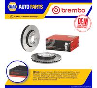 2x Brake Discs Pair Vented Front 293mm 09.A866.11 Brembo Set 45251SWAA00 Quality