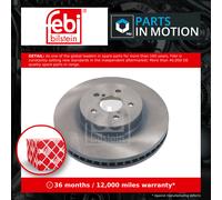 2x Brake Discs Pair Vented Front 293mm 1000752 Febi Set 26300FL010 Quality New