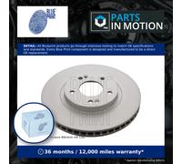 2x Brake Discs Pair Vented fits HYUNDAI SANTA FE Mk1 2.7 Front 00 to 06 294mm