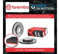 2x Brake Discs Pair Vented Front 295mm 09.B344.4X Brembo Set 2464210112 Quality