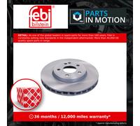 Febi 43861 Brake Disc Front Premium Fits Mercedes-Benz GLA-Class 2013 - 2019