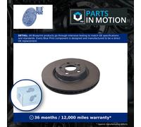 Blue Print Brake Discs ADT343168 - Front Vented 295mm - Pair (Set 43512YZZAB) New