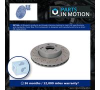 2x Brake Discs Pair Vented Front 295mm ADU174312 Blue Print Set A2044210912 New