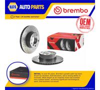2x Brake Discs Pair Vented Front 296mm 09.6924.1X Brembo Set 34111163013 Quality