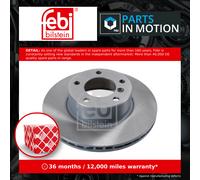 2x Brake Discs Pair Vented Front 296mm 10753 Febi Set 34111163013 34111163081