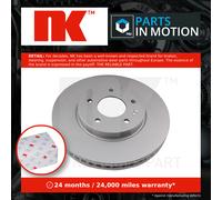 2x Brake Discs Pair Vented Front 296mm 313666 NK Set 20955857 4801850 4808848