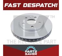 2x Brake Discs Pair Vented Front 296mm 313667 NK Set 13501307 13502213 13579147