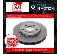 2x Brake Discs Pair Vented fits VAUXHALL INSIGNIA A 2.8 Front 08 to 17 296mm Set