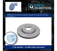 2x Brake Discs Pair Vented Front 296mm ADR164335 Blue Print Set 402064408R New