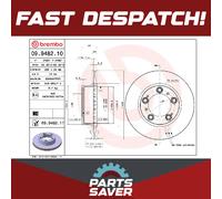 2x Brake Discs Pair Vented Front 298mm 09.9482.11 Brembo Set 98635140104 Quality