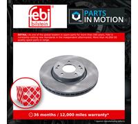 2x Brake Discs Pair Vented Front 298mm 170696 Febi Set 4144134000 4144134001 New