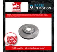 2x Brake Discs Pair Vented Front 298mm 170698 Febi Set 4144135000 Quality New
