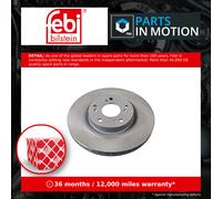 2x Brake Discs Pair Vented Front 299mm 108485 Febi Set 45251SCAE50 45251S6MA10